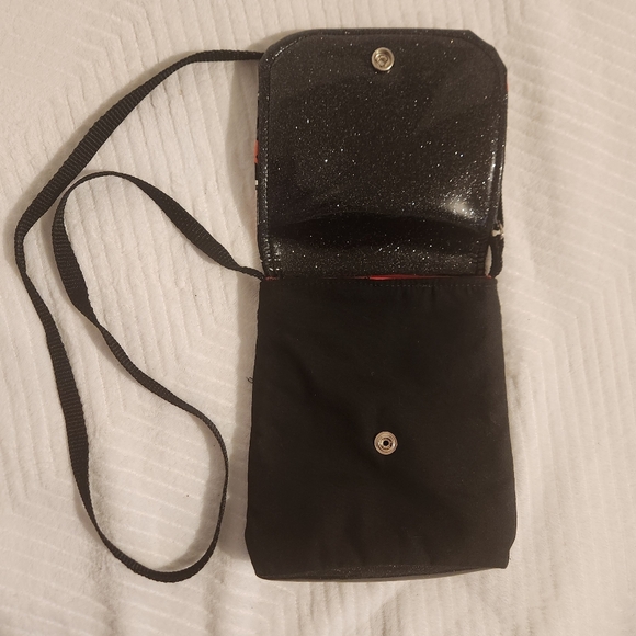 Walking Dead Black Fabric & Patent Messanger Crossbag Purse - Picture 5 of 10